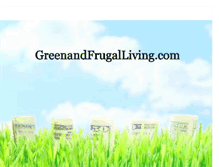 Tablet Screenshot of greenandfrugalliving.blogspot.com