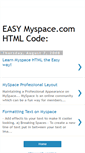 Mobile Screenshot of easymyspace.blogspot.com