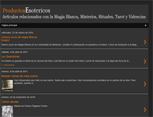 Tablet Screenshot of productosesotericos.blogspot.com