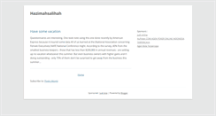 Desktop Screenshot of hazimahsalihah.blogspot.com