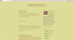 Desktop Screenshot of heritagequilts.blogspot.com