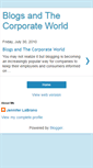 Mobile Screenshot of blogsandthecorporateworld.blogspot.com