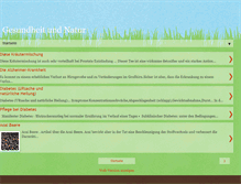 Tablet Screenshot of gesundheitundnatur.blogspot.com