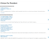 Tablet Screenshot of clintonforpresident.blogspot.com