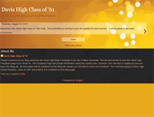 Tablet Screenshot of davishighclassof61.blogspot.com