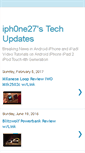 Mobile Screenshot of iph0ne27techupdates.blogspot.com