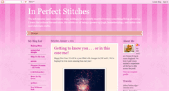 Desktop Screenshot of inperfectstitches.blogspot.com