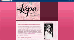 Desktop Screenshot of lepefashion.blogspot.com