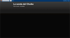 Desktop Screenshot of lasendadelchoike.blogspot.com