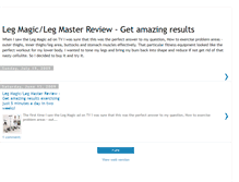 Tablet Screenshot of leg-magic-review.blogspot.com