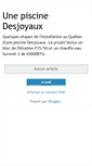 Mobile Screenshot of piscinequebec.blogspot.com
