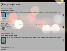 Tablet Screenshot of beeimaginative.blogspot.com