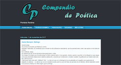 Desktop Screenshot of compendiodepoetica.blogspot.com