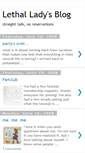 Mobile Screenshot of lethal-lady.blogspot.com