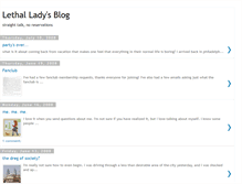 Tablet Screenshot of lethal-lady.blogspot.com