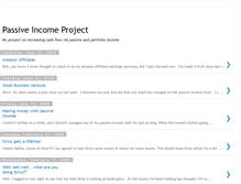 Tablet Screenshot of passiveincomeproject.blogspot.com