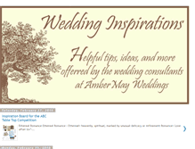 Tablet Screenshot of ambermayweddings.blogspot.com