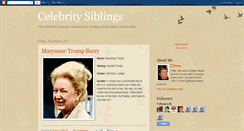 Desktop Screenshot of celebritysiblings.blogspot.com