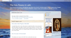 Desktop Screenshot of latinrosary.blogspot.com