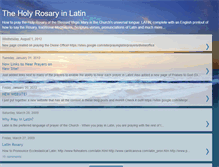 Tablet Screenshot of latinrosary.blogspot.com