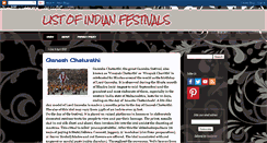 Desktop Screenshot of 12indianfestivals.blogspot.com