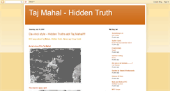 Desktop Screenshot of hiddentruthoftajmahal.blogspot.com