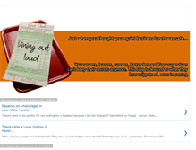 Tablet Screenshot of diningoutloud.blogspot.com