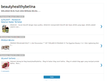 Tablet Screenshot of beautyhealthybelina.blogspot.com