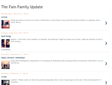 Tablet Screenshot of fainfamilyupdates.blogspot.com