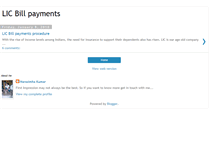 Tablet Screenshot of licbillpayments.blogspot.com