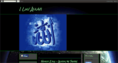 Desktop Screenshot of i-luv-allah-iluvallah.blogspot.com