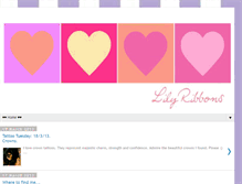 Tablet Screenshot of lilyribbons.blogspot.com