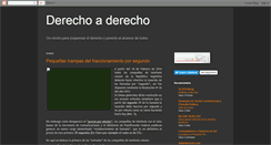 Desktop Screenshot of derechoaderecho.blogspot.com