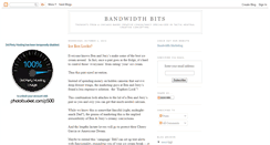 Desktop Screenshot of bandwidthbits.blogspot.com