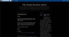 Desktop Screenshot of colorbalancecoach.blogspot.com