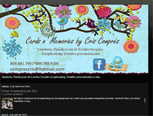 Tablet Screenshot of cardsandmemories.blogspot.com