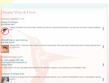 Tablet Screenshot of denguevirusfever.blogspot.com