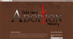 Desktop Screenshot of jointheirsadoption.blogspot.com