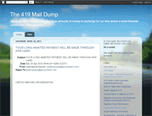 Tablet Screenshot of 419maildump.blogspot.com