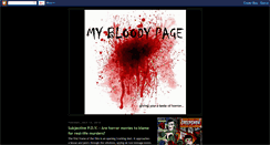 Desktop Screenshot of mybloodypage.blogspot.com