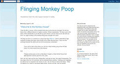 Desktop Screenshot of flingingmonkeypoop.blogspot.com