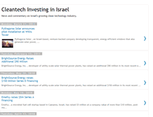 Tablet Screenshot of cleantech-israel.blogspot.com