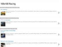 Tablet Screenshot of 100x100racing.blogspot.com