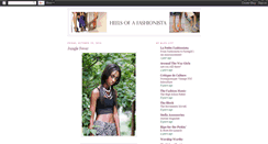 Desktop Screenshot of heelsofafashionista.blogspot.com