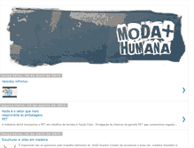 Tablet Screenshot of modamaishumana.blogspot.com