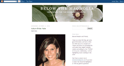 Desktop Screenshot of belowthemagnolia.blogspot.com