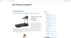 Desktop Screenshot of lifefitnesstreadmillreview.blogspot.com