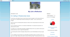 Desktop Screenshot of mylifeinreflection.blogspot.com