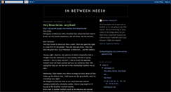 Desktop Screenshot of inbetweenneesh.blogspot.com