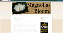 Desktop Screenshot of magnoliasbloom.blogspot.com